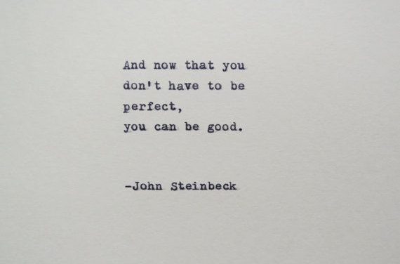 John Steinbeck East of Eden Quote Made on Typewriter