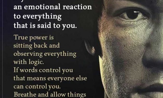 You Will Continues To Suffer If You Have An Emotional Reaction
