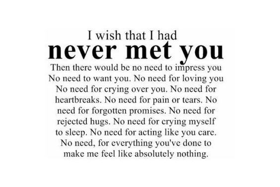 Dear Ex – I Don’t Wish To Unmeet You