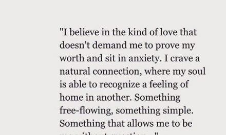 I believe in the kind of love