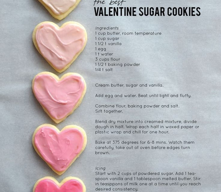 The Best Valentine Sugar Cookies
