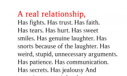 A real relationship