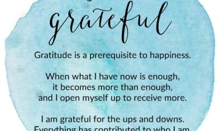 A Daily Affirmation for Peace Within: I Am Grateful