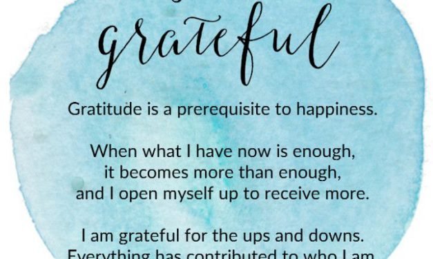 A Daily Affirmation for Peace Within: I Am Grateful