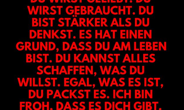 kleine Erinnerung.