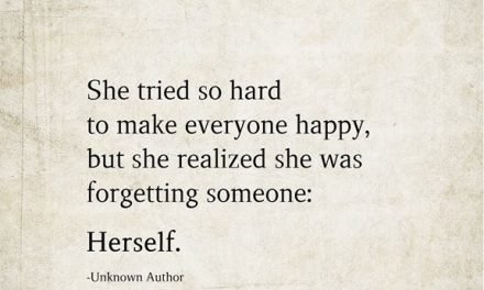She tried so hard to make everyone happy, but she realized she was forgetting so…