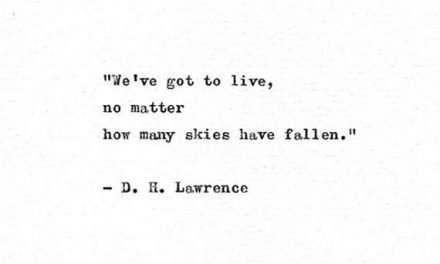 D H Lawrence Typewriter Quote Print ‘We’ve got to live’, Letterpress Book Quote, Lady Chatterley Print