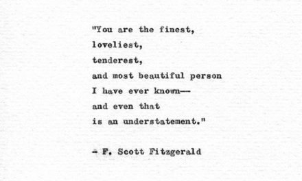 F. Scott Fitzgerald Typewriter Quote ‘You are the finest’ Vintage Letterpress Font Romantic Gift Friendship Print Love Letter Gift For Wife