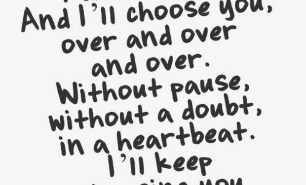 Choosing LOVE!