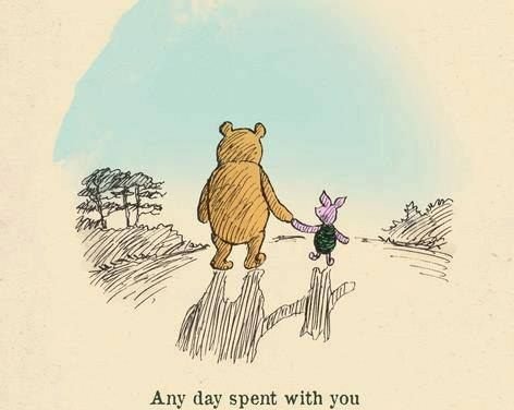 Winnie the Pooh usually hits the nail on the head when it comes to displaying love for your BFF.