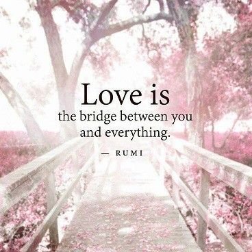 LOVE IS THE BRIDGE BETWEEN YOU AND EVERYTHING