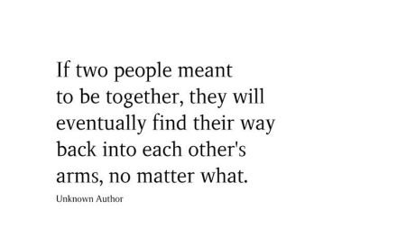 If Two People Meant To Be Together,