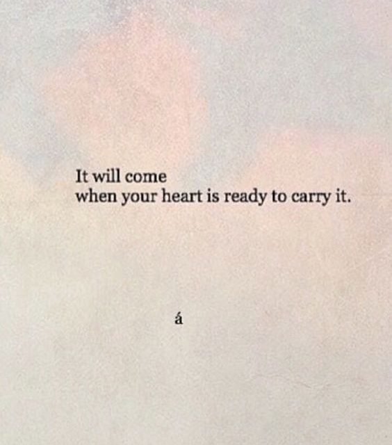 “Es wird kommen, wenn dein Herz bereit ist, es zu tragen” #fallmakeuplooks Es wi…