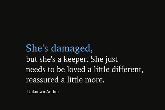 She’s Damaged, But She’s A Keeper