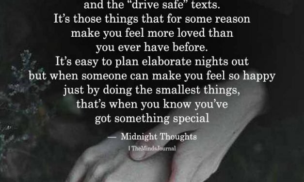 Sometimes It’s The Little Things