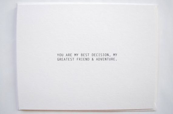 Best Decision anniversary card wife, birthday card for boyfriend, first anniversary card for boyfriend, valentines card for him