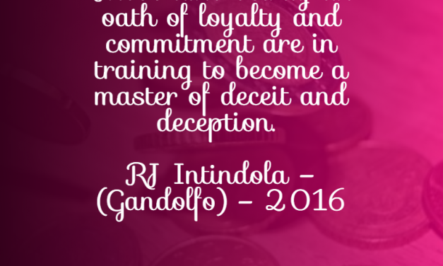 Quotes by RJ Intindola – (Gandolfo) – 2016