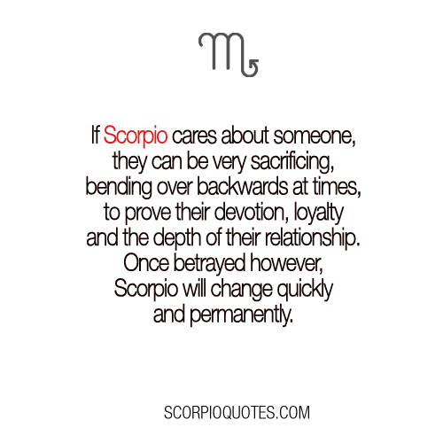 If Scorpio cares about someone …