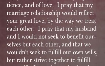 Prayer Of The Day – My Marriage Is Yours