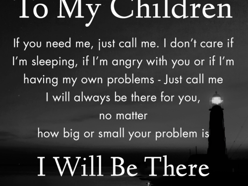 to my children
