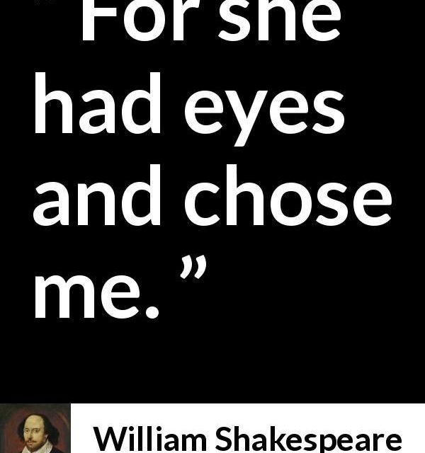 William Shakespeare about love (“Othello”, 1623)