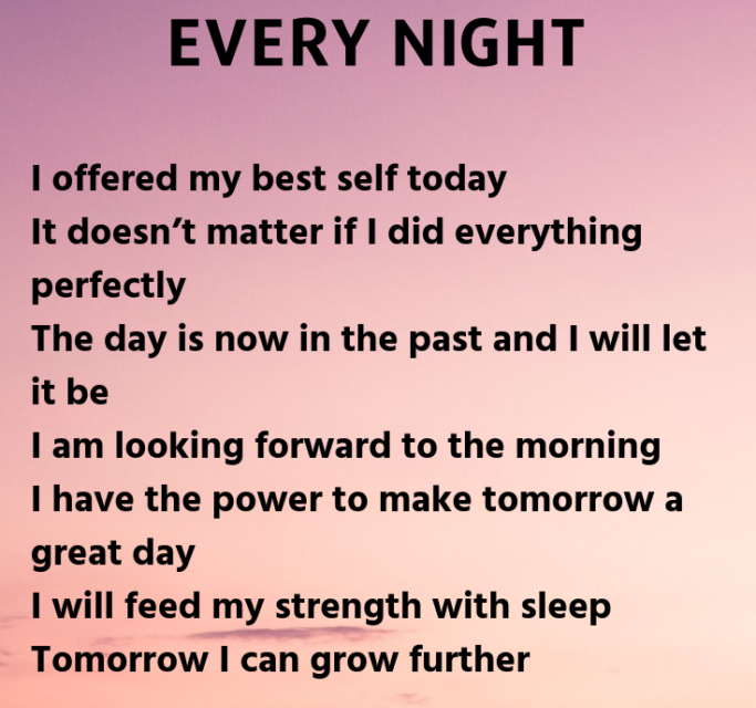 Positive Affirmations for Every Night