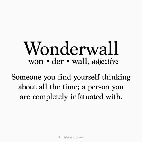 wonderwall definition | Tumblr