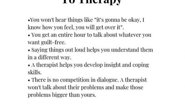 Reasons To Go To Therapy