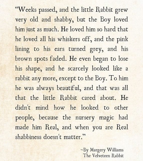 Velveteen Rabbit Quote Margery Williams, Literary Print, Love Inspirational Quote, Kids Wall Art, Nursery Art Print, Unframed