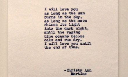 Unique Cotton Anniversary Gift – Love Poem Antique Letterpress Print