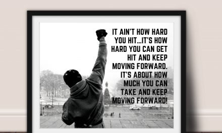Rocky Balboa Quote Framed Art Motivational Poster – 8×10 / Canvas Print