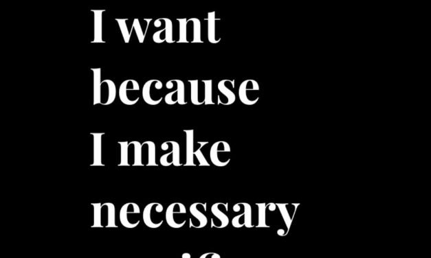 The only reason and the only way.