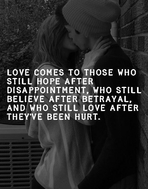 Love Comes To Those Who Still Hope After Disappointment