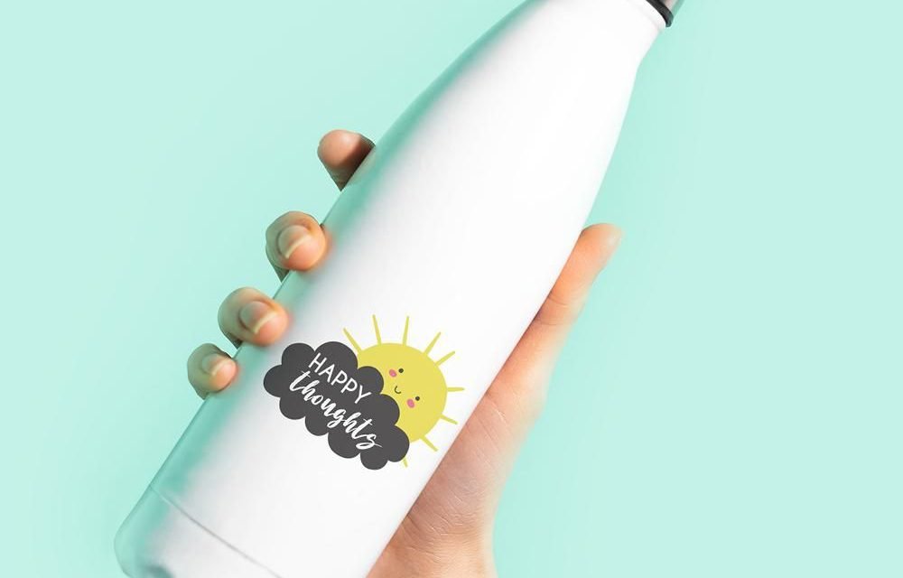 Happy Thoughts 500ml Water Bottle