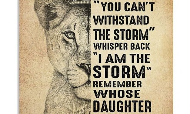 to my daughter. if fate whspers to you you can’t withstand the storm. whispers back Poster home decor